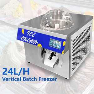 24L/h dọc trái cây Ice Cream Maker Artisan Gelato Máy làm kem máy liên tục khuấy hàng loạt tủ đông - Product Image 3