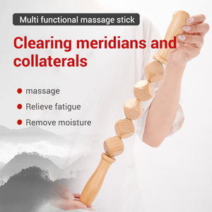 Venta caliente de la fábrica de masaje de madera de rodillo masajeador para el cuerpo al por mayor rodillo de masaje de madera - Product Image 2