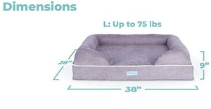 Camas Para Mascotas OEM lavable duradero personalizado de espuma viscoelástica sofá cama para perros para mascotas pequeñas, medianas y grandes sofá cama de lujo para perros - Product Image 2