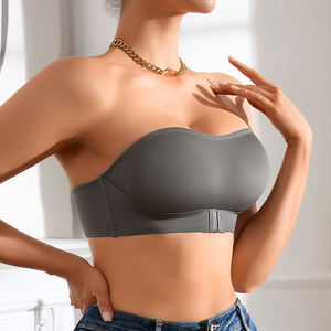 Ladymate ODM.OEM Sujetador <strong>Sin</strong> Tirantes Women's Bandeau Wireless <strong>Bras</strong> Front Closure Wireless <strong>Bra</strong> Strapless Seamless <strong>Bra</strong> - Product Image 2