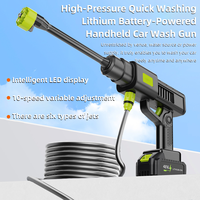 Portable haute pression 40Bar sans fil lave-auto longue durée batterie au Lithium puissant sans fil Jet d'eau pistolet à mousse pour voiture