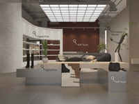 Meuble TV en mélamine au design moderne Panneau mural rainuré de 12mm en stratifié de bois MDF laqué pour application en cuisine