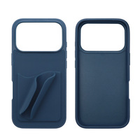 Casing HP Silikon Fashion Grosir dengan Tempat Lipstik Lip Gloss dan Slot Kartu, Pelindung HP Anti Benturan untuk iPhone 17 16 Pro Max