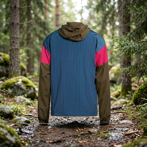 Chaqueta Cortavientos Personalizada con Estampado de Patchwork, Transpirable, Ligera, de Secado Rápido, con Capucha, Cierre de Cremallera, para Exteriores - Product Image 3