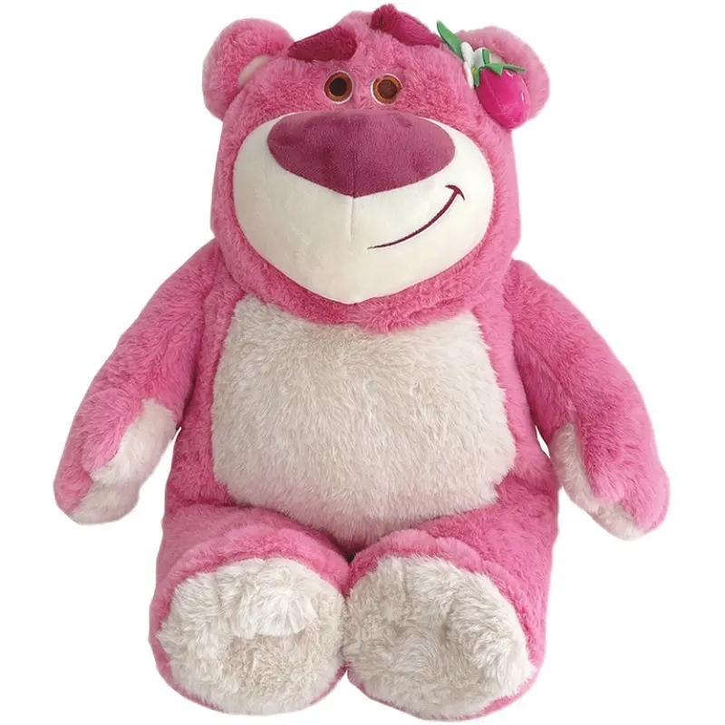 Muñeca de oso de fresa rosa, juguete de peluche con sabor a fresa, juguetes de peluche para niñas, regalo de San Valentín