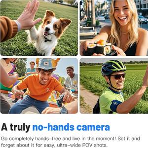 Mini Cámara de Acción impermeable 4K Ultra HD WiFi lente desmontable gran angular para deportes buceo ciclismo - Product Image 5