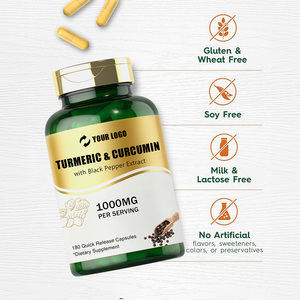 Tự nhiên nghệ & Curcumin viên nang với hạt tiêu đen chiết xuất cho doanh và sức khỏe miễn dịch 1000mg 180 đếm - Product Image 3