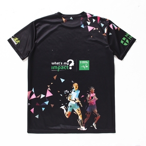 Camisetas deportivas personalizadas para hombre, transpirables, de secado rápido, impresión por sublimación completa, Camiseta de punto de fábrica de gran tamaño - Product Image 2