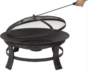 Estufa <span class=keywords><strong>de</strong></span> jardín para patio Madera quemandose <span class=keywords><strong>Ronda</strong></span> Metálica Cuenco <span class=keywords><strong>de</strong></span> <span class=keywords><strong>feria</strong></span> Portátil al aire libre Mesa Pozo <span class=keywords><strong>de</strong></span> fuego sin humo - Product Image 2