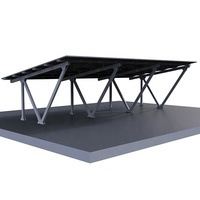 Structure de carport solaire en aluminium imperméable Sunforson à angle fixe pour panneaux photovoltaïques, pour le stationnement