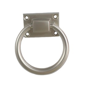 Tirador Moderno Tipo Anillo de 70mm de Diámetro, Blanco Cromado, Aleación de Zinc, Herraje para Muebles y Gabinetes - Product Image 2