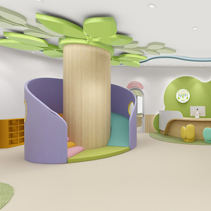 Rincón de Juegos Infantil de Lujo que Ahorra Espacio, Recinto de Juegos Suave Personalizado para Vestíbulo de Apartamentos con Servicio - Product Image 5