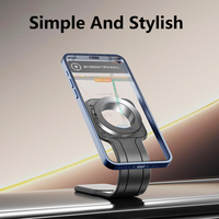 Support magnétique pour téléphone pour tableau de bord de voiture, flexible, en alliage de titane à mémoire de forme, rotation à 360 degrés, étanche, utilisation sur bureau