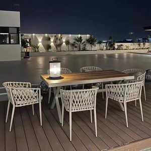Ensemble de meubles de jardin <span class=keywords><strong>en</strong></span> <span class=keywords><strong>rotin</strong></span> imperméable moderne, trois pièces, table et chaises, pour cour, hôtel, maison d'hôtes et <span class=keywords><strong>salon</strong></span> - Product Image 2