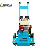 Nettoyeur portable de scories de béton diesel, machine de nettoyage de résidus de béton autoportée, outil de traitement des sols