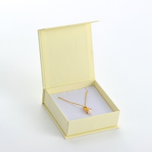 PackSecret Custom Logo Beige Gift <b>Box</b> Paper <b>Earring</b> Bracelet Necklace Jewelry Packaging Magnetic Boxes - Product Image 1