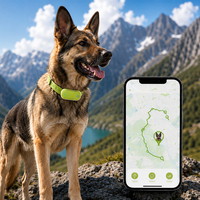 Traceur GPS 4G LTE Qcool pour chien, étanche IP67, avec alerte d'évasion d'animal de compagnie en temps réel, clôture électronique et logo personnalisé