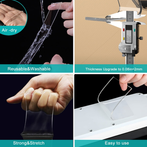 Hai mặt có thể giặt băng dính mạnh mẽ tự dính thảm đường may Gel Nano Băng gắn băng dính cho tấm thảm cố định - Product Image 3