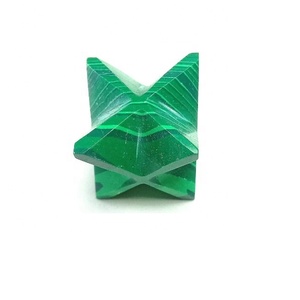 Estrella de Malaquita Gris Natural, Estrella Merkaba de 8 Puntas, Cristal, Venta al por Mayor - Product Image 2