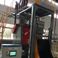 Tambour inclinable électrique à roulement automatique ABRator Blast Steel New Used Featuring Engine Motor Pump PLC Gearbox Parts