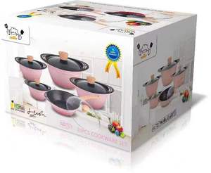 Bộ Nồi Chống Dính Đúc Nhôm Tùy Chỉnh Bán Sỉ Bộ Nồi Nấu Ăn Bằng Thủy Tinh Bộ Dụng Cụ Nấu Ăn Rèn Bằng Nhôm 10 Cái - Product Image 6