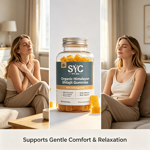 Gomitas de Shilajit Silvestre SYC BIO, 60 Unidades, con Ashwagandha <span class=keywords><strong>y</strong></span> Ácido Fúlvico, Suplemento Diario a Base de Plantas, Vitalidad, <span class=keywords><strong>Sin</strong></span> <span class=keywords><strong>Gluten</strong></span> - Product Image 3