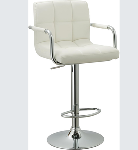 Modern <b>Adjustable</b> Swivel Arm <b>Bar</b> <b>Stool</b> with Cushion Metal Base Home <b>Bar</b> & Hotel Use - Product Image 5