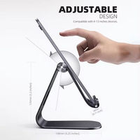 Support de tablette en aluminium Lamicall S1X pour bureau, support multi-angles réglable, support de téléphone en métal robuste pour tablette de 4 à 13 pouces, appareil intelligent