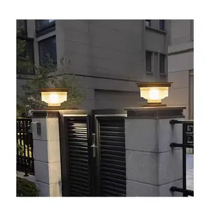 Factory Direct Price Led Par Light Strip Saving Main Gate Post Light Outdoor Solar Aluminum Garden 80 IP65 3 Lighting Mode DC 6V