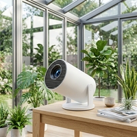 Mini projecteur portable HY300Pro+ Android 14 720P 170 ANSI, cadeau de Noël pour enfants, dessins animés, films en famille, cinéma maison
