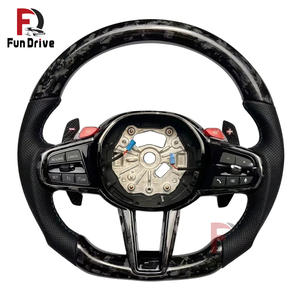 Volant en fibre de carbone personnalisé pour <span class=keywords><strong>BMW</strong></span> G20 G30 G21G32 G12 G28 G06F10 F30 Série <span class=keywords><strong>X</strong></span> Volant de direction de mise à niveau en forme de D - Product Image 1