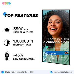 Pantalla <span class=keywords><strong>LED</strong></span> Mini de Alto Brillo para Publicidad, Animación para Ascensores, Escaparates, Señalización Digital, Autoservicio, Negocios, Compras - Product Image 5