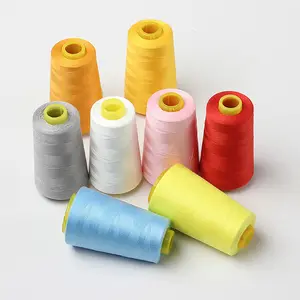 Tex 60 Tex 90 Tex 105 Perma Poly Core Các Nhà Sản Xuất Công Nghiệp 100 Polyester Cotton May Chủ Đề Nhà Cung Cấp Cho Quần Jean