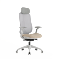 Solution de bureau ergonomique : Chaise en maille respirante avec logo personnalisé pour projets d'usine