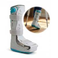 Bota ortopédica ancha ajustable, ambidiestra, con suela antideslizante, 43.5cm de altura, cámaras de aire independientes, extra confort KMINA