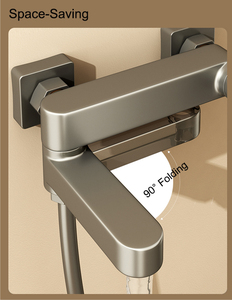 Ensemble <span class=keywords><strong>de</strong></span> robinet <span class=keywords><strong>de</strong></span> bain et <span class=keywords><strong>de</strong></span> douche mural en laiton gris pistolet <span class=keywords><strong>mitigeur</strong></span> chaud et froid <span class=keywords><strong>de</strong></span> salle <span class=keywords><strong>de</strong></span> bain robinet <span class=keywords><strong>de</strong></span> douche <span class=keywords><strong>avec</strong></span> système <span class=keywords><strong>de</strong></span> douche à main - Product Image 3