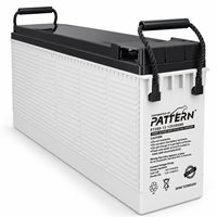 Batterie AGM 12V 200Ah à borne frontale à décharge profonde pour systèmes solaires de télécommunications et stockage d'énergie UPS