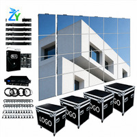 Layar LED Sewa P3.91 Outdoor Full Color Video Wall 500x500 Kabinet Aluminium Die Cast High Refresh 3840Hz IP65 Elevator Stage