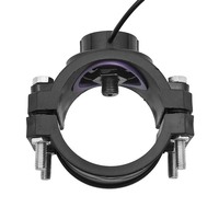Capteur de débit et de pression piézorésistif de type selle 4-20 mA en acier inoxydable 2-en-1 pour système de fertigation