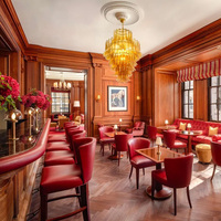 Meubles de restaurant d'hôtel modernes, fabrication sur mesure, qualité professionnelle, ensemble table et chaises de salle à manger, tabourets de bar, livraison rapide