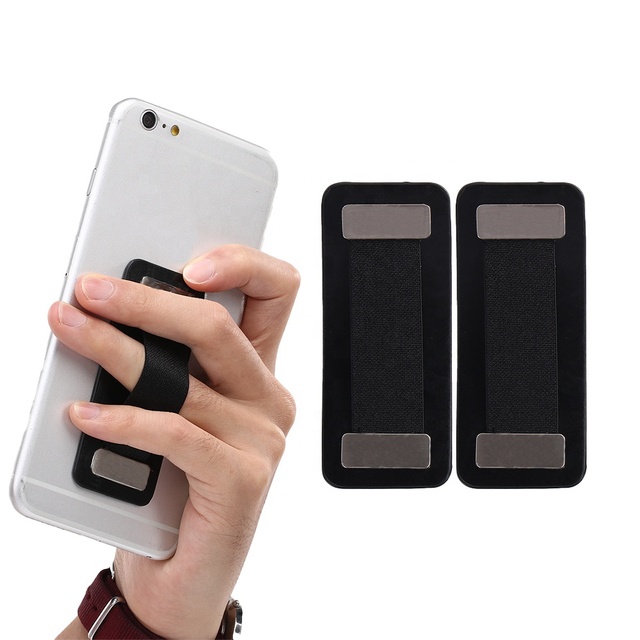 Portable Phones Accessory Finger Ring Holder Handmade Personalized PU Leather Custom Luxury Phone Finger Grip Strap