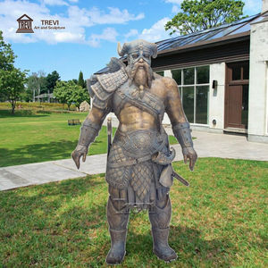 Avrupa klasik bronz <span class=keywords><strong>Viking</strong></span> savaşçı bahçe heykelleri döküm tekniği ile insan heykel - Product Image 5
