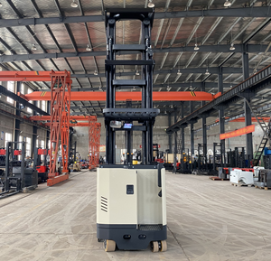Everlift 4-10m dalam ganda gunting triplex tiang mencapai palet forklift <span class=keywords><strong>stacker</strong></span> 1ton- 2ton berdiri pada jenis susun jangkauan listrik - Product Image 4