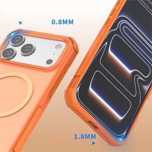 Funda para iPhone 17 Pro Max, transparente, magnética, de cobertura total, resistente a caídas, funda protectora para teléfono. - Product Image 4