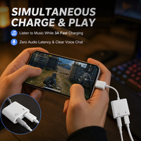 Perlindungan OTP Output DC Cepat Audio Hi-Fi USB-C ke 3.5mm untuk Ponsel Android Tablet Adaptor Audio Konverter Jack Headphone