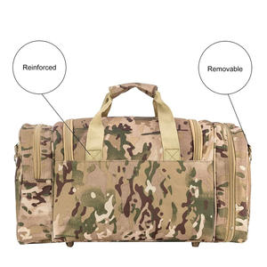 Sac de sport de camouflage tactique personnalisé pour hommes, sac de sport de plein air imperméable, de sport, de camping, sac de voyage numérique, style fermeture éclair en polyester - Product Image 3