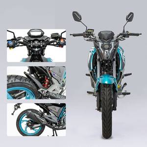 La Motocicleta de Gasolina Grande Más Vendida, la AK150 Azul, es una Motocicleta Urbana para Adultos con un Diseño Colorido y Potente - Product Image 6
