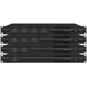 Amplificador de Potencia de Metal Clase D de Alta Fidelidad de 2 Canales, 1U, 2x350W, 4 Ohmios, 20Hz-20KHz, Económico pero de Calidad - Product Image 1