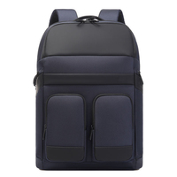 Sac à dos pour ordinateur portable durable avec logo personnalisé, couleur unie, grande capacité, idéal pour les voyages de courte durée et les week-ends