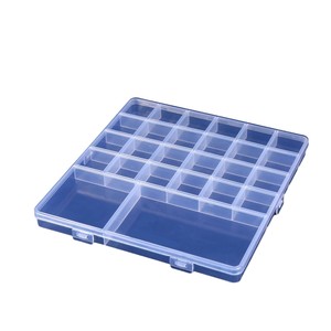 กล่องเก็บเครื่องประดับโปร่งใส 19x16.9x1.7 ซม. 26 ช่องพลาสติกออแกไนเซอร์สำหรับประดับด้วยลูกปัดและอุปกรณ์ดินโพลิเมอร์ - Product Image 3